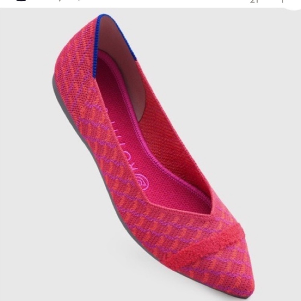 Rothy’s size 9 The Point Pomegranate Grid rare